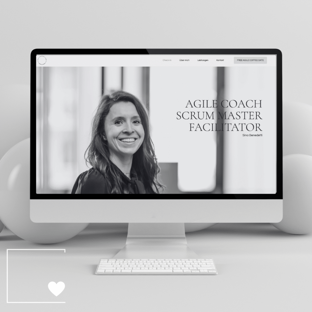 blogbeitrag über webdesign: website startseite mockup